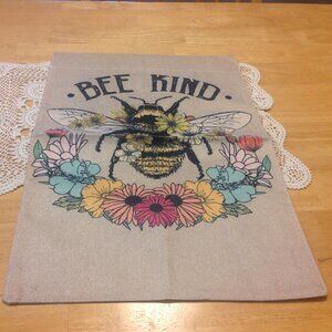 Bee Kind Hippie, Boho garden flag, nwot
